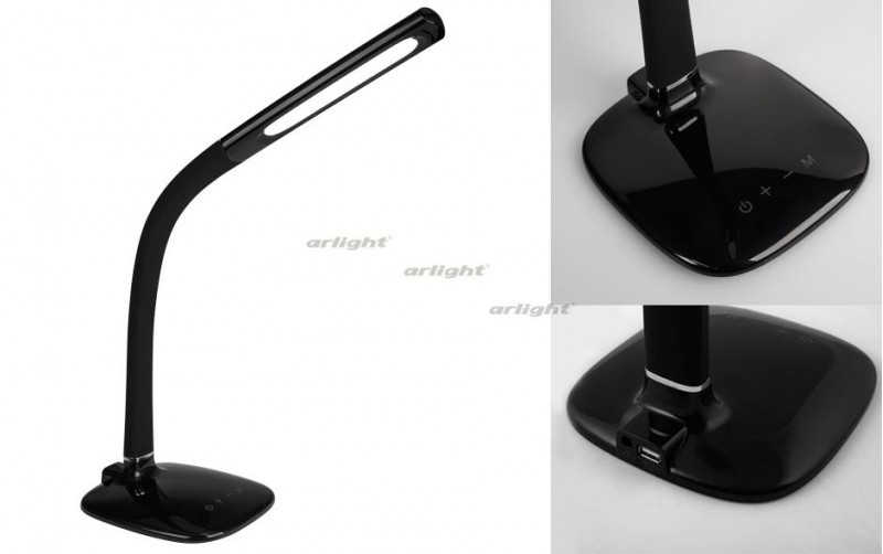 Настольная LED лампа Arlight SP-Flexa-Table-BK-8W