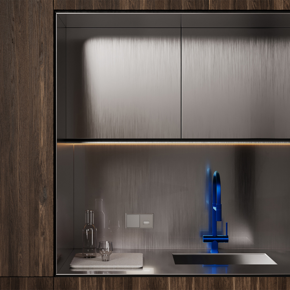 Накладка для подсветки светодиодной с датчиком Voltum S70 (капучино) VLS002414