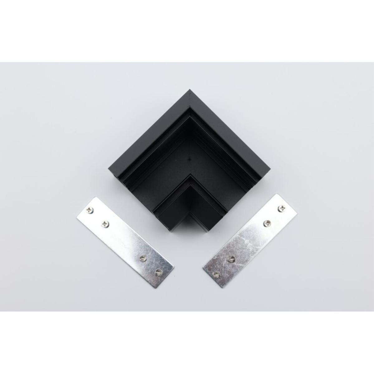 Соединитель шинопровода угловой плоский для натяжного потолка Aployt Magnetic track 220 APL.0284.00.04