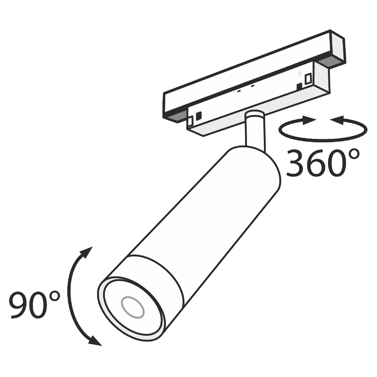 Трековый светильник Maytoni Track lamps TR019-2-7W3K-B