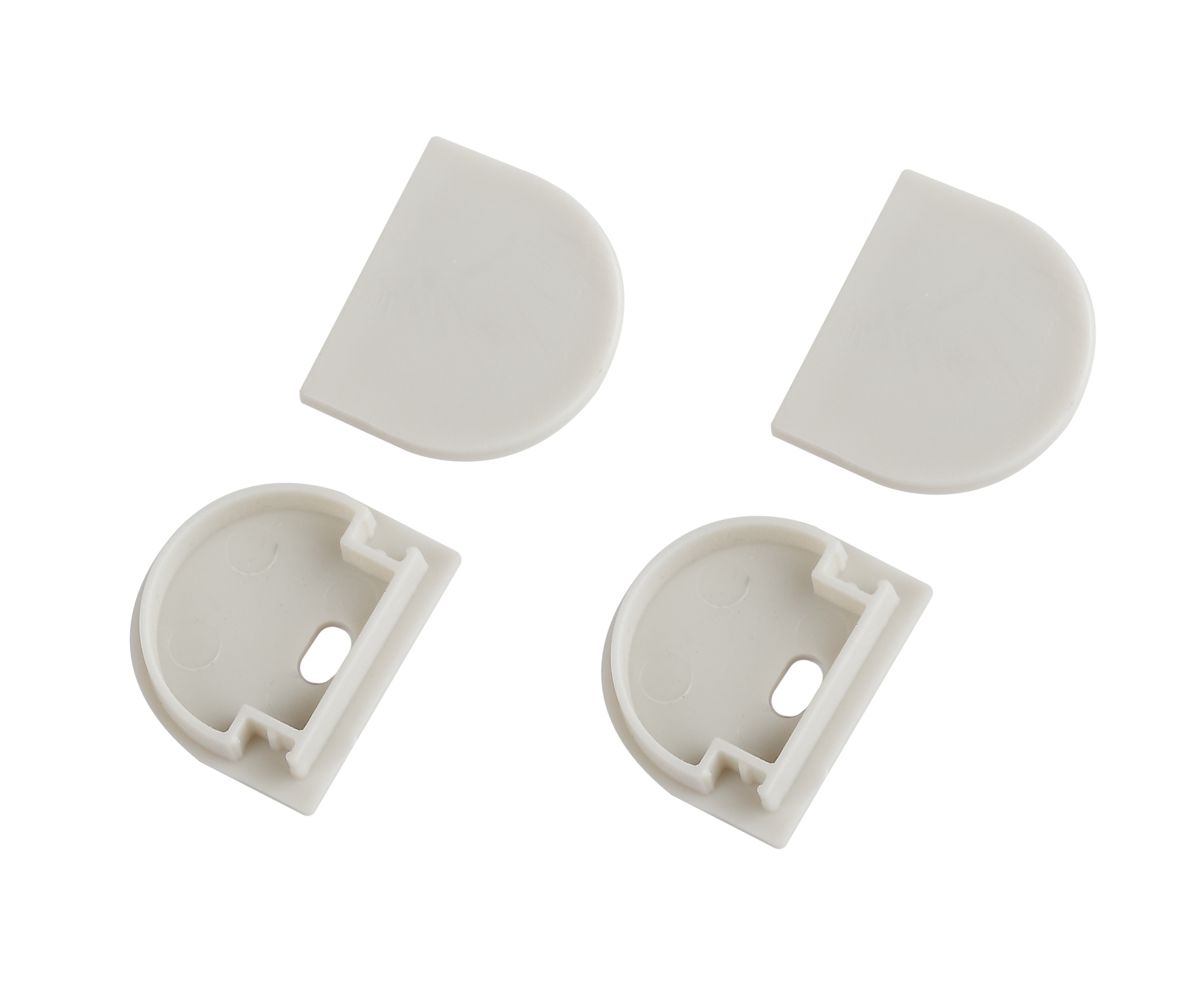 Набор заглушек Эра 2420-3 профиля Эра 2420 2шт глухие 2шт с отверстием