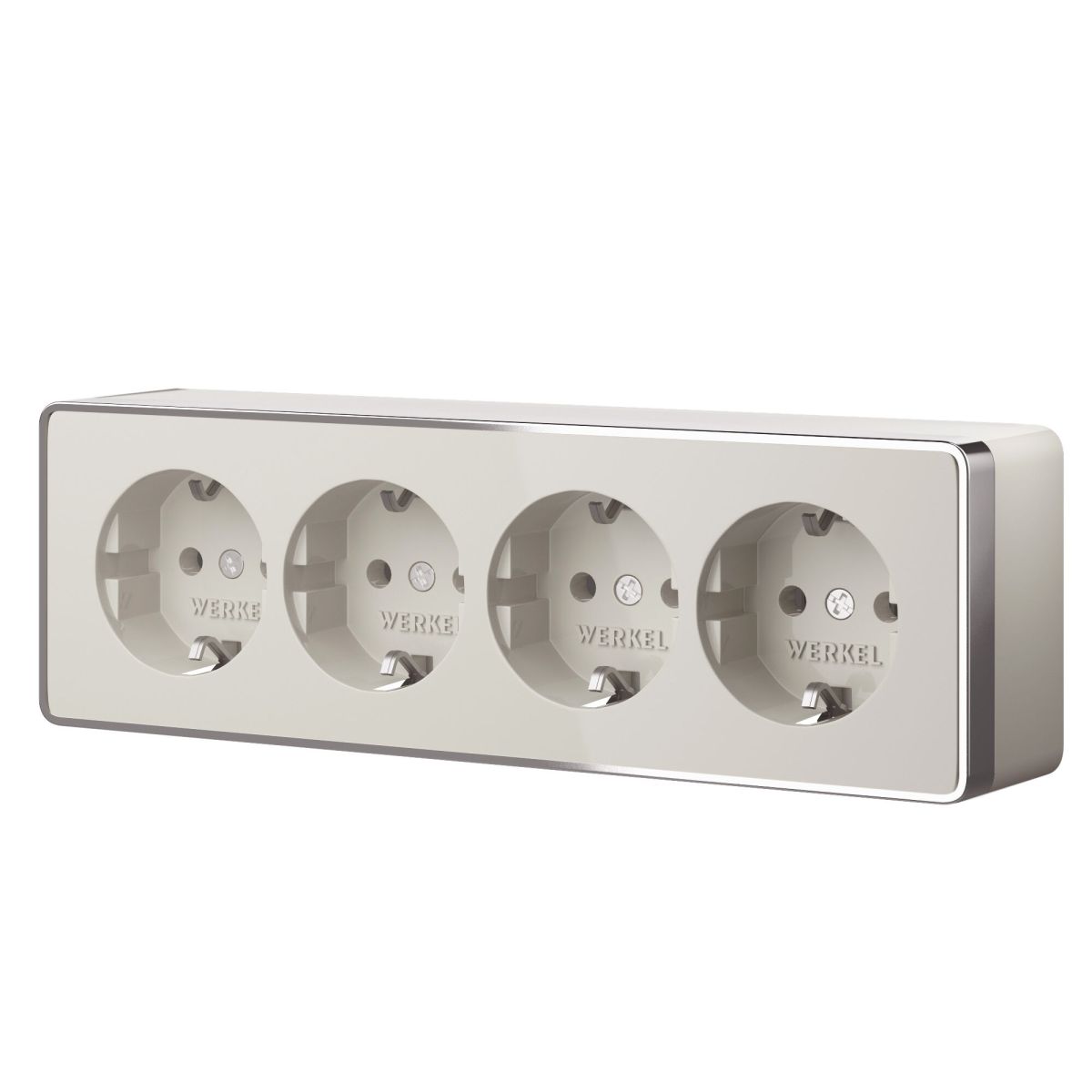 Розетка четверная с заземлением и шторками Werkel Gallant (слоновая кость) W5072204 4690389217999 a071253