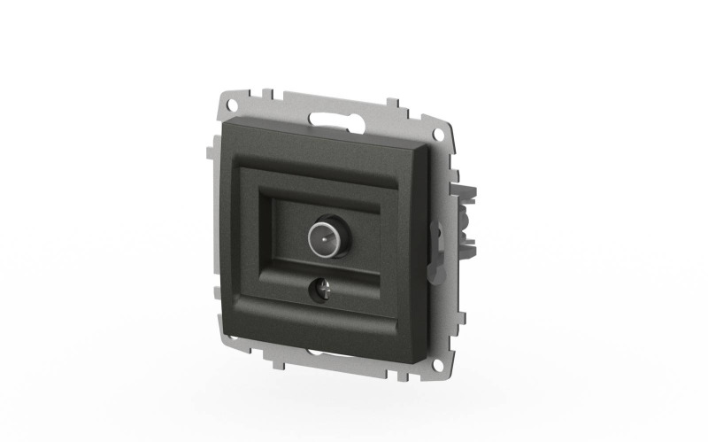 Розетка для TV с экраном (концевая) ELBI Zena Vega 609-011100-273
