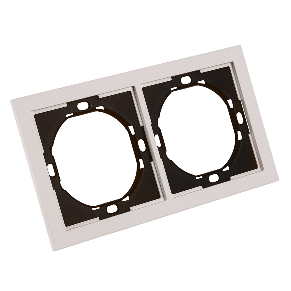 Рамка 2-местная Stekker Мия PFR00-3002-08 пудровый жемчуг 50487