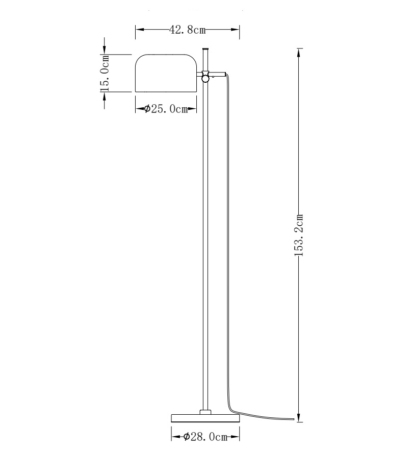 Торшер Milosh Tendence Kizzi 0911FL-1BKN