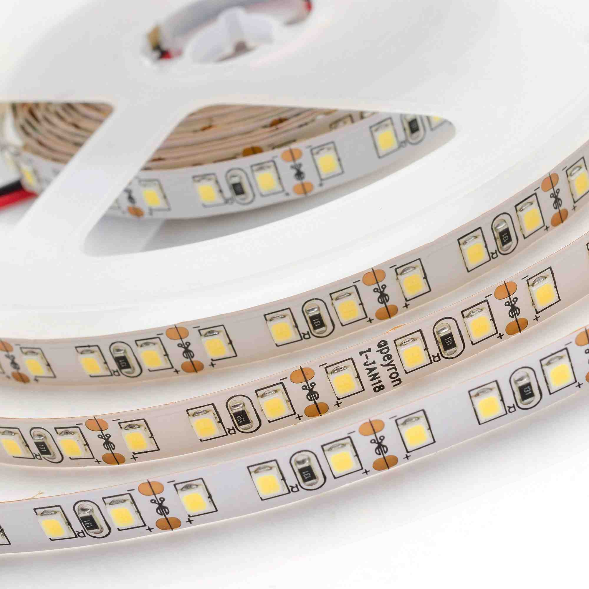 Светодиодная лента Apeyron 12В СТ 9,6Вт/м smd3528, 120д/м IP20 600Лм/м 5м 3000К 00-32