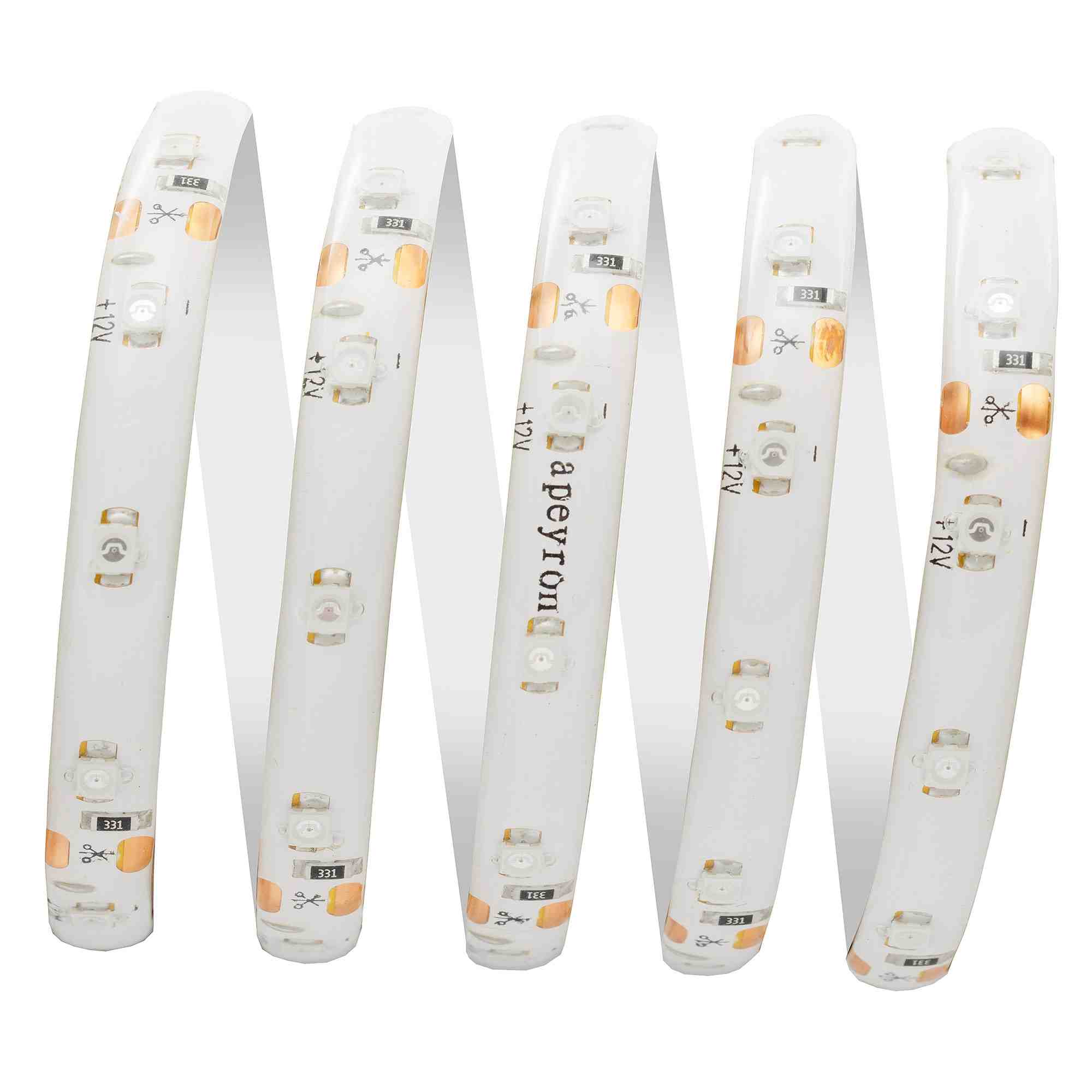 Светодиодная лента Apeyron 12В СТ 4,8Вт/м smd3528, 60д/м IP65 5м желтая 05BL