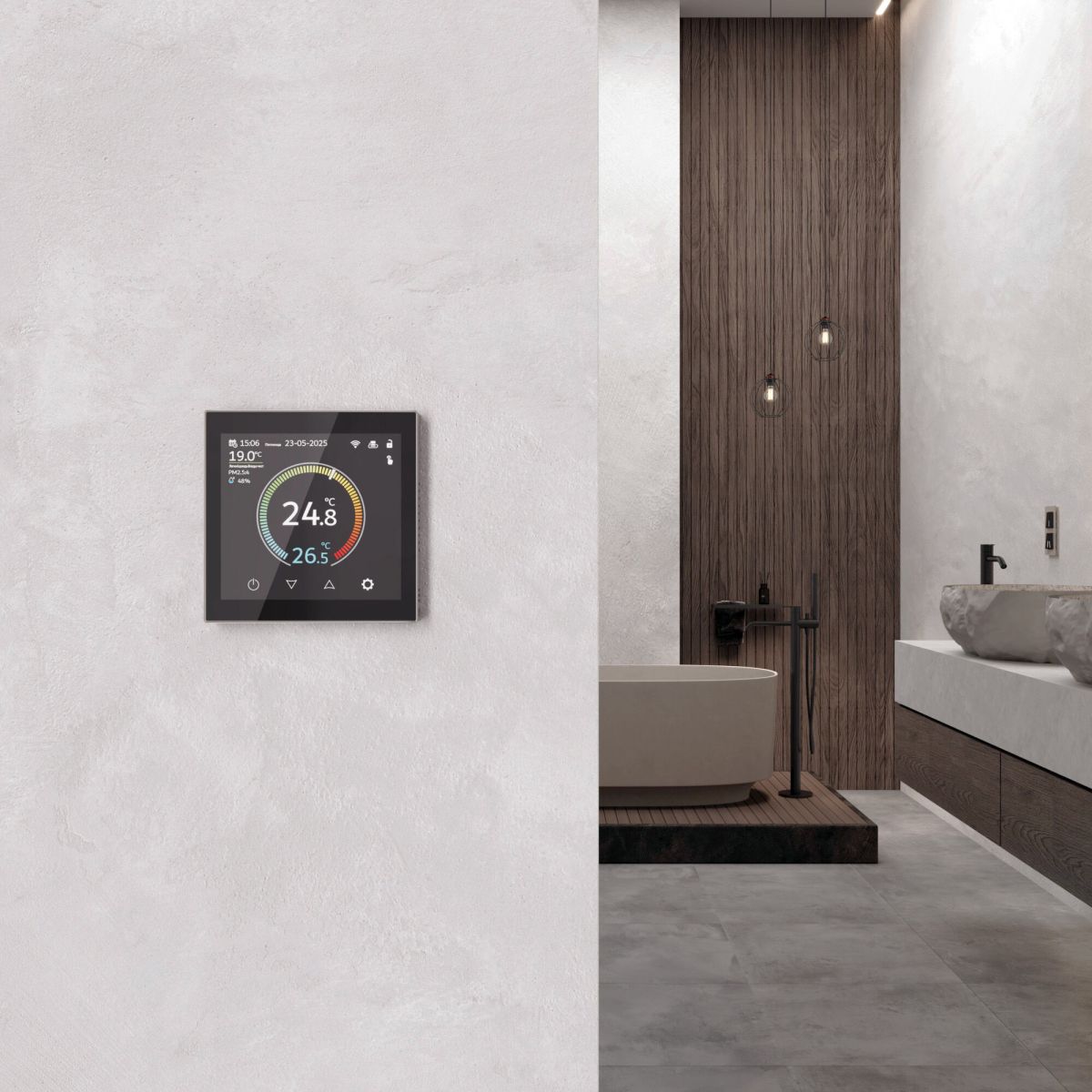 Умный сенсорный терморегулятор с LCD дисплеем Werkel 4690389218347 a071605