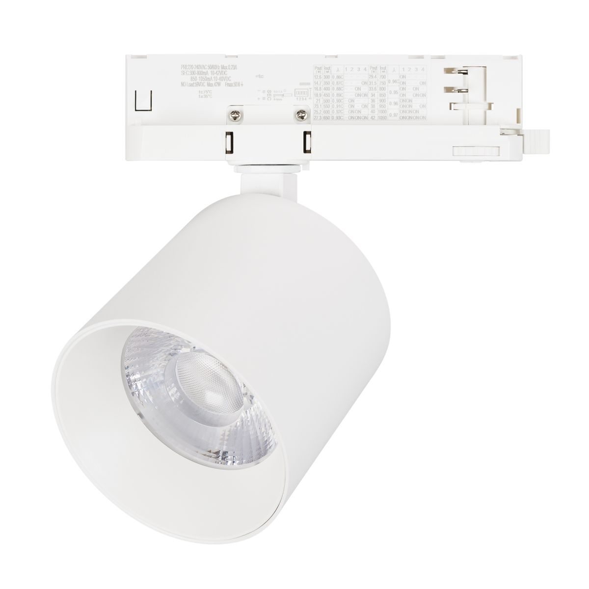 Трековый трехфазный светильник Arlight LGD-DYKE-4TR-R100-36W Day4000 (WH, 38 deg, 230V, DALI) (IP20 Металл) 058697