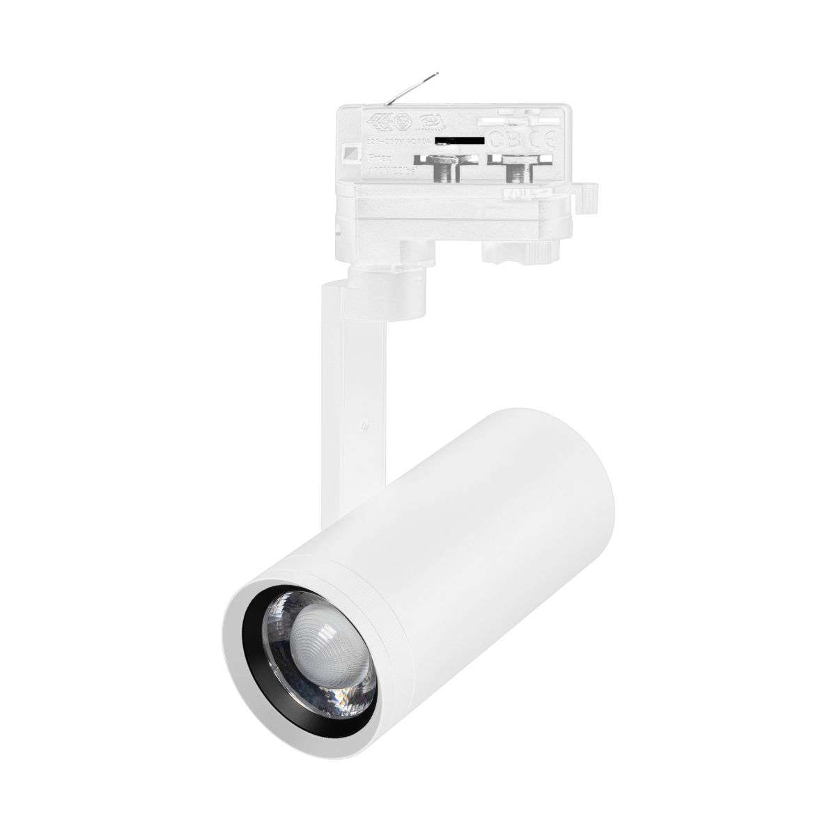 Трековый трехфазный светильник Arlight LGD-URANUS-4TR-R65-10W Warm3500-MIX (WH, 20-50 deg, side holder, 230V) (IP20 Металл) 059361