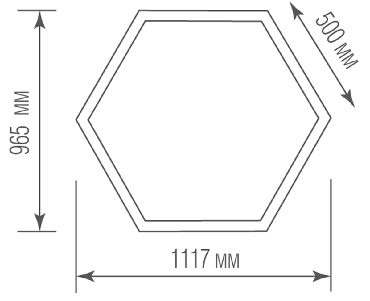 Потолочный светильник Donolux Hex DL18516C032А114