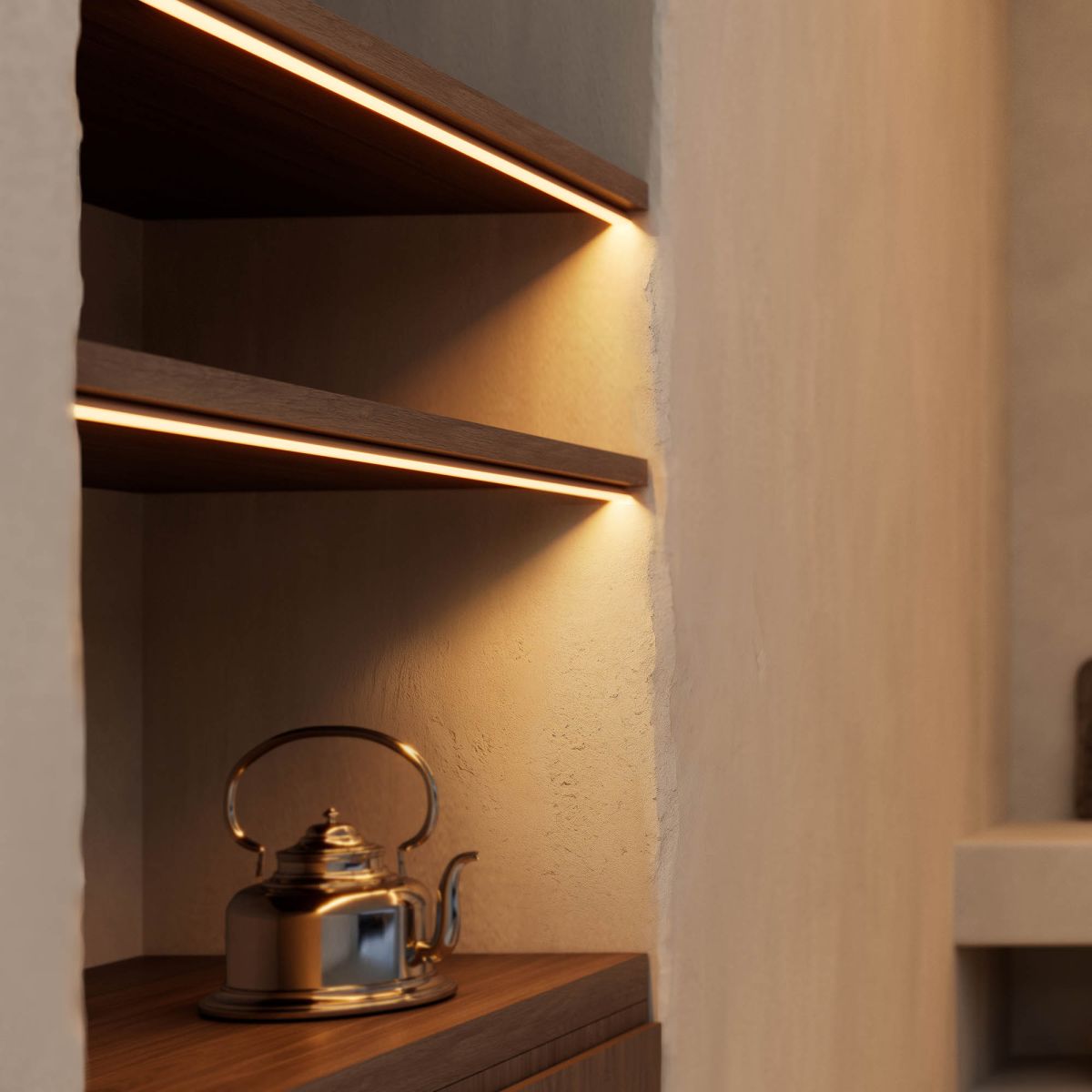 Профиль Arlight LINE-D-1515-2000 SQUARE ANOD (Алюминий) 061083