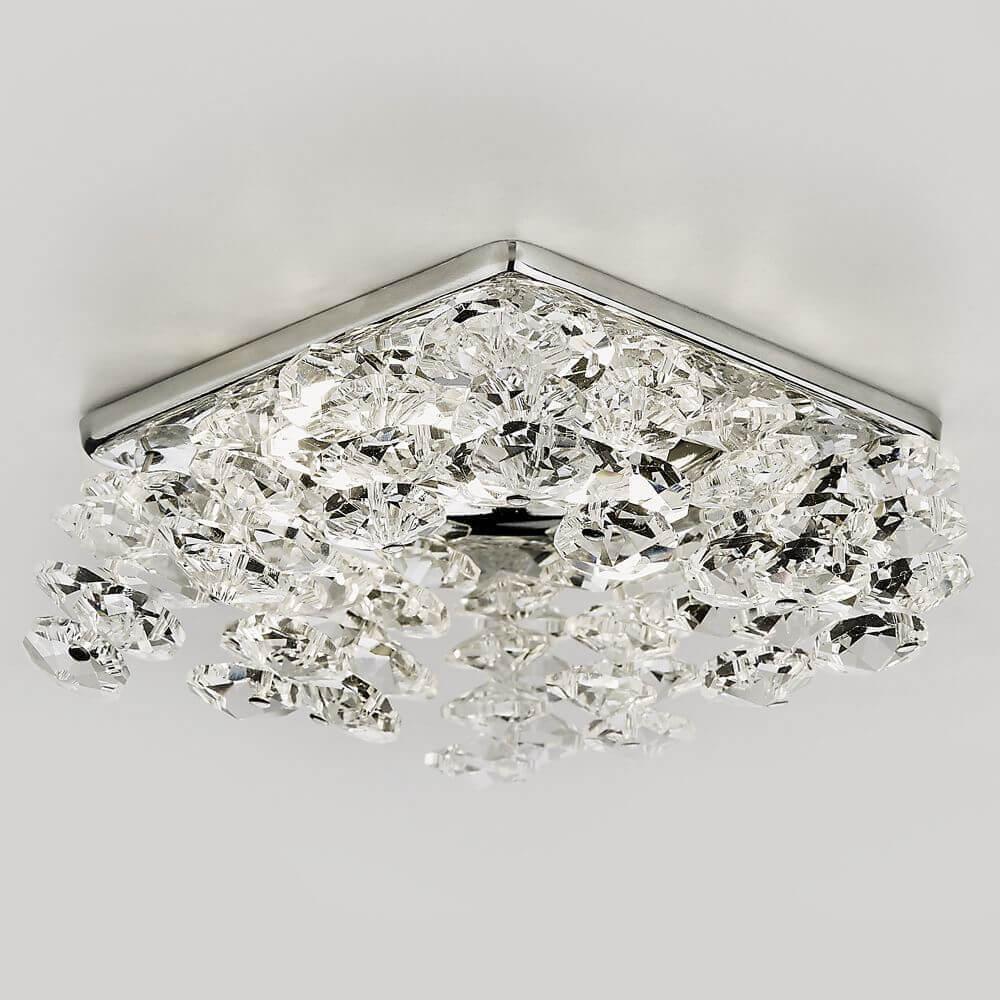 Встраиваемый светильник Ambrella Light Crystal K308 CL/G