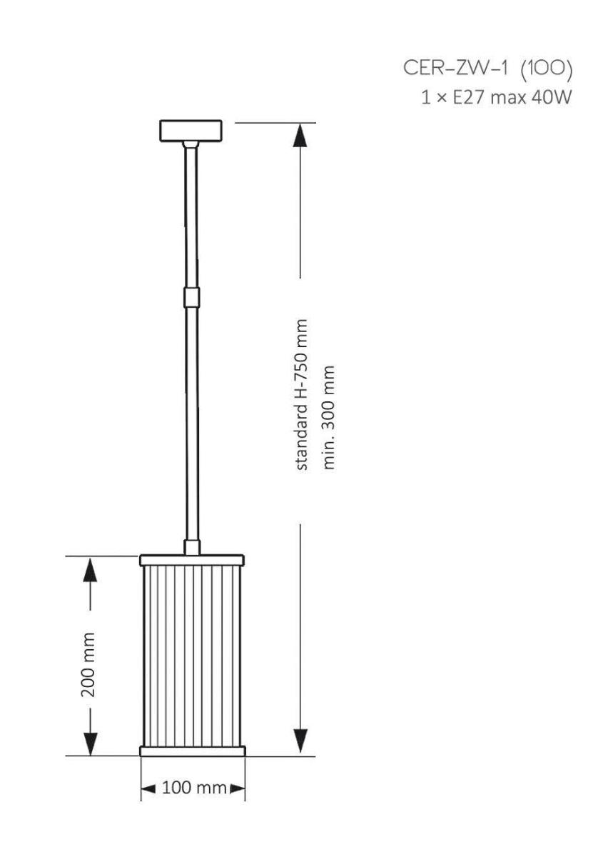 Подвесной светильник Kutek Mood Cero CER-ZW-1 (Z) 100
