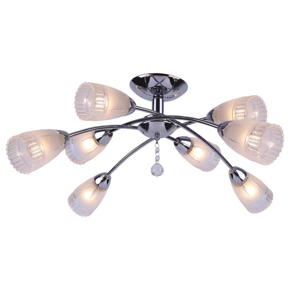 Потолочная люстра белая Arte Lamp Giulia A6198PL-8CC