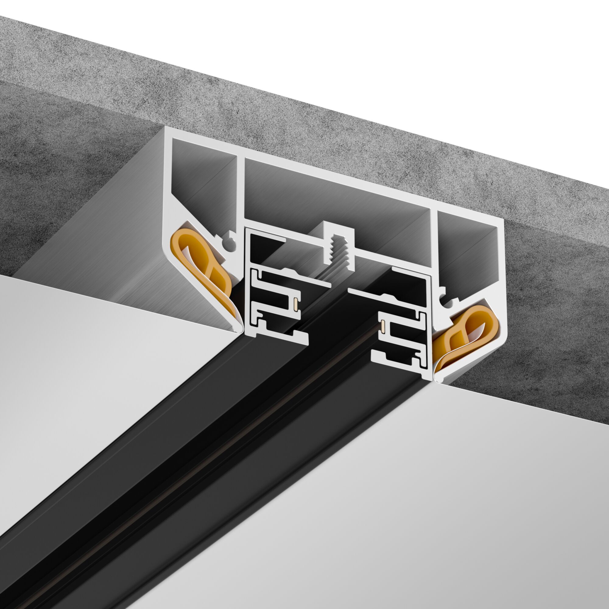Профиль для однофазного шинопровода Maytoni Accessories for tracks TRA001MP-11S