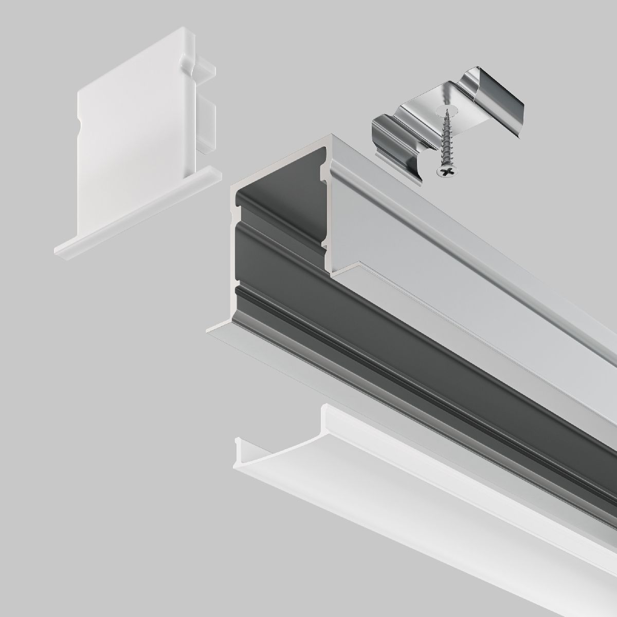 Алюминиевый профиль Maytoni Led strip ALM-2720-S-2M
