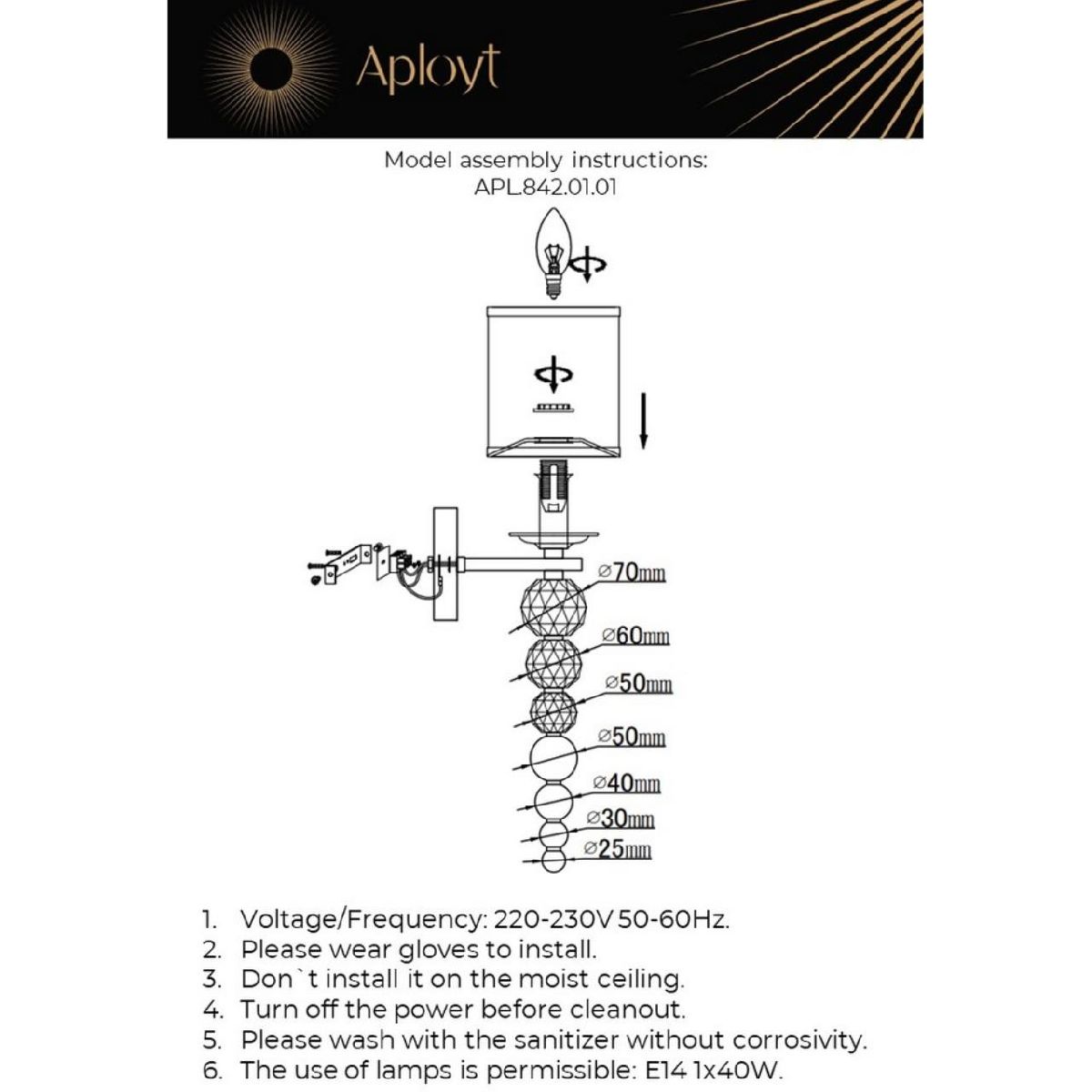 Бра Aployt Floretta APL.842.01.01 УЦ