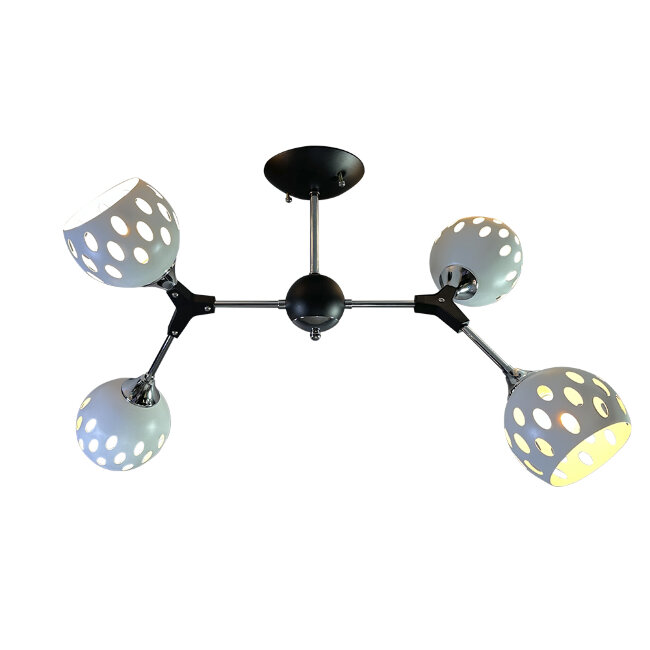 Люстра на штанге Wedo Light Berta WD3564/4C-BK-CR-WT