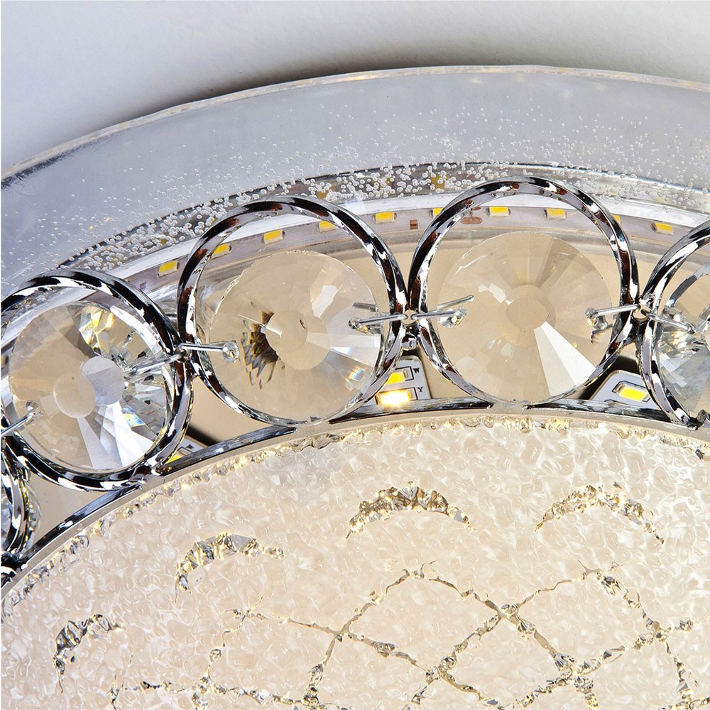 Потолочный светильник стеклянный LED4U L1107-400 CR