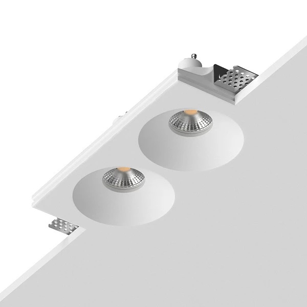 Встраиваемый гипсовый светильник ledron LUMI SQ2 116x225 D90 00000019475