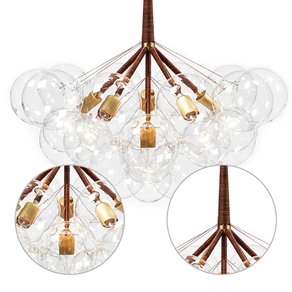 Подвесная люстра шар DeLight Collection 9087/3 brown