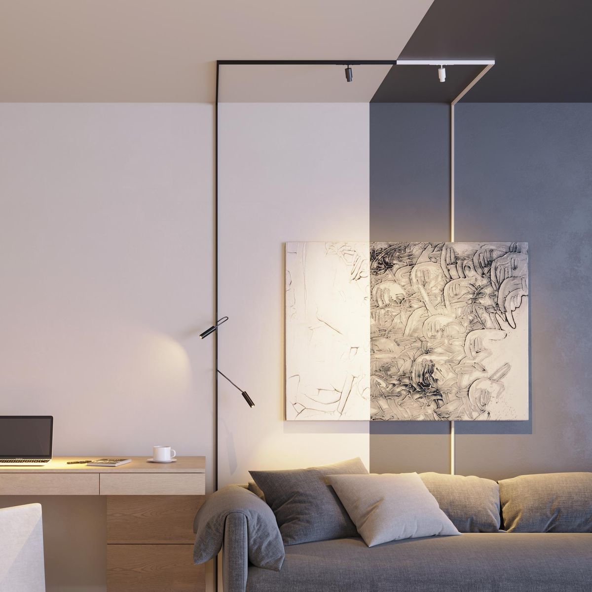 Трековый магнитный светильник Arlight MAG-MICROCOSM-SPOT-FLEX-R26-5W Warm3000 (WH, 24 deg, 24V) (IP20 Металл) 051838