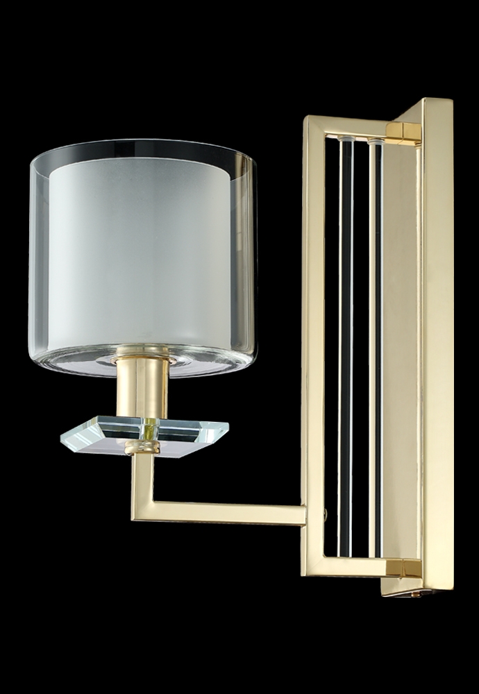Бра на штанге Crystal Lux Nicolas AP1 Gold/White