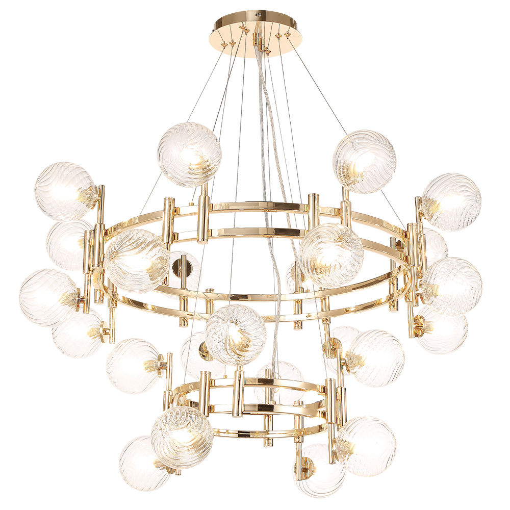 Подвесная люстра Crystal Lux LUXURY SP16+8 GOLD