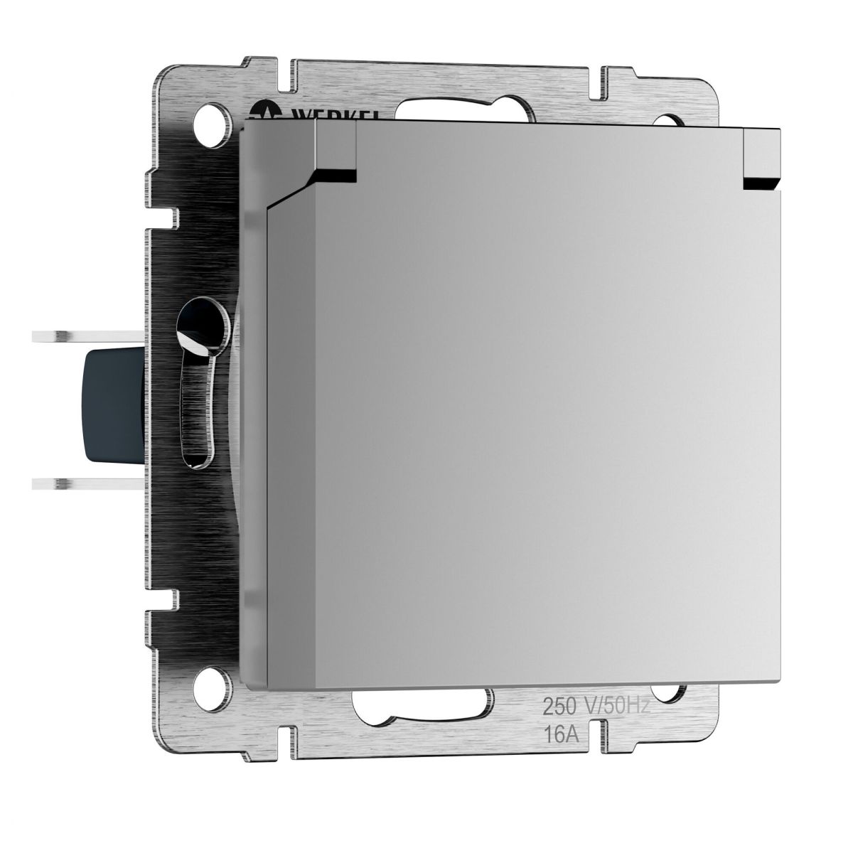 Розетка влагозащ. с зазем. с защит. крышкой и шторками Werkel W1171206 4690389213427 a069626