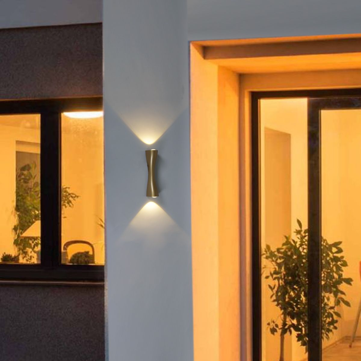 Уличный настенный светильник Reluce 86876-9.2-001JH LED2*3W GD