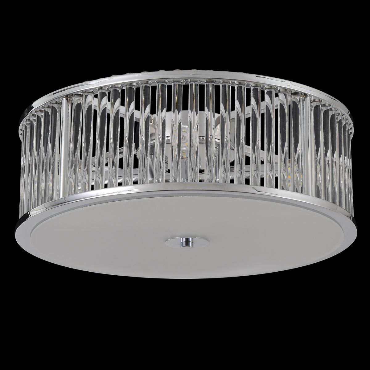 Потолочный светильник цилиндрический цилиндр Crystal Lux AVENUE PL4 CHROME