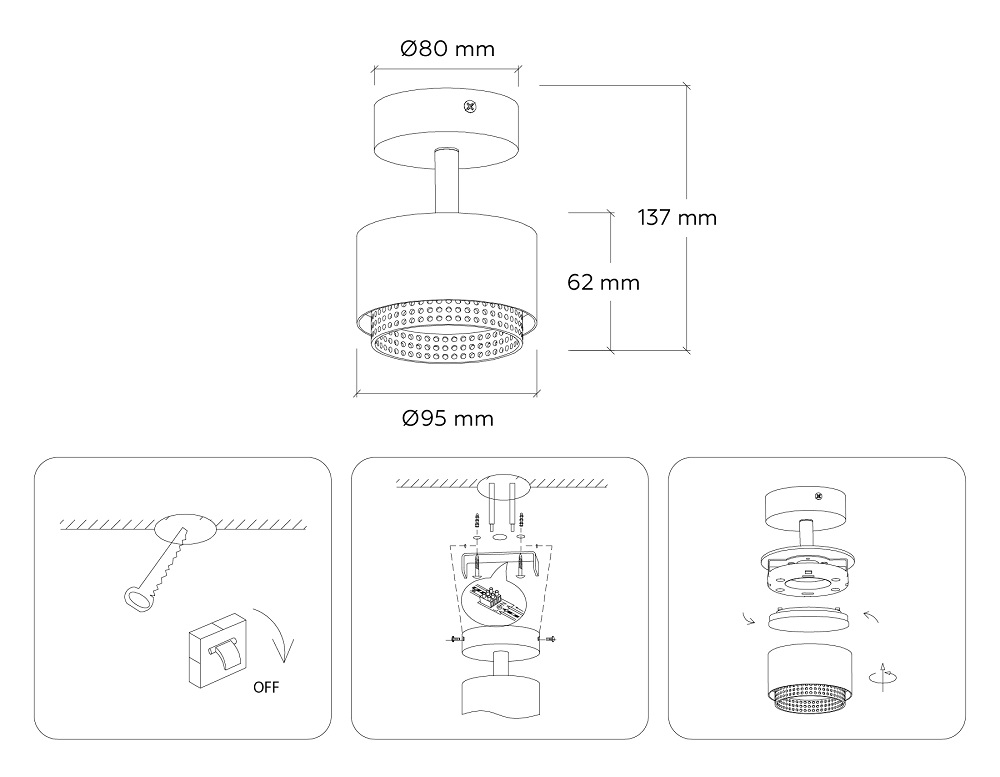 Спот Ambrella Light Techno family TN71279