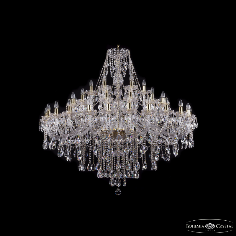 Подвесная люстра второго света Bohemia Ivele Crystal 1415/24+12+6/530 G