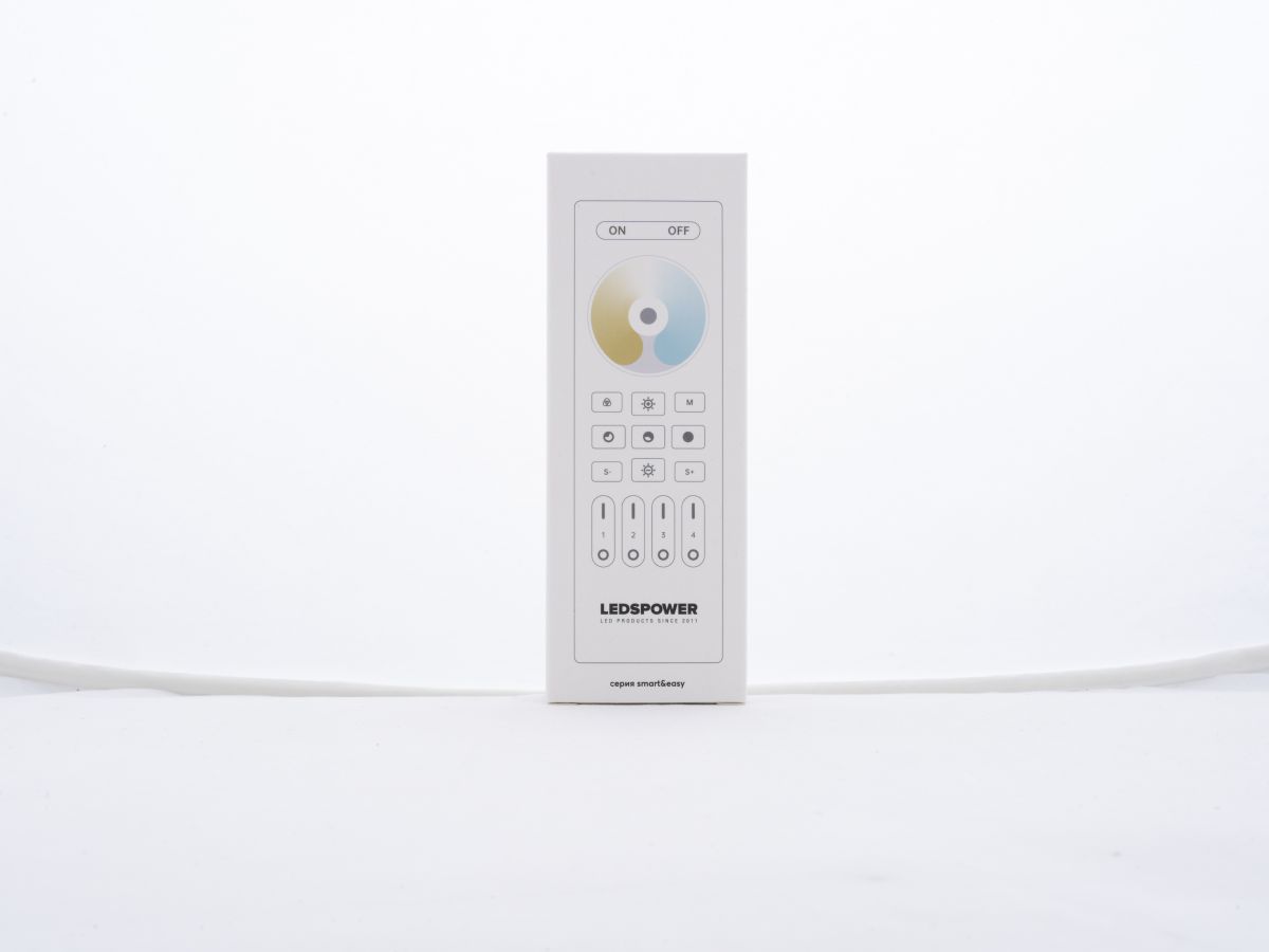 Пульт CCT на 4 зоны LEDS POWER RC02RF белый 006529