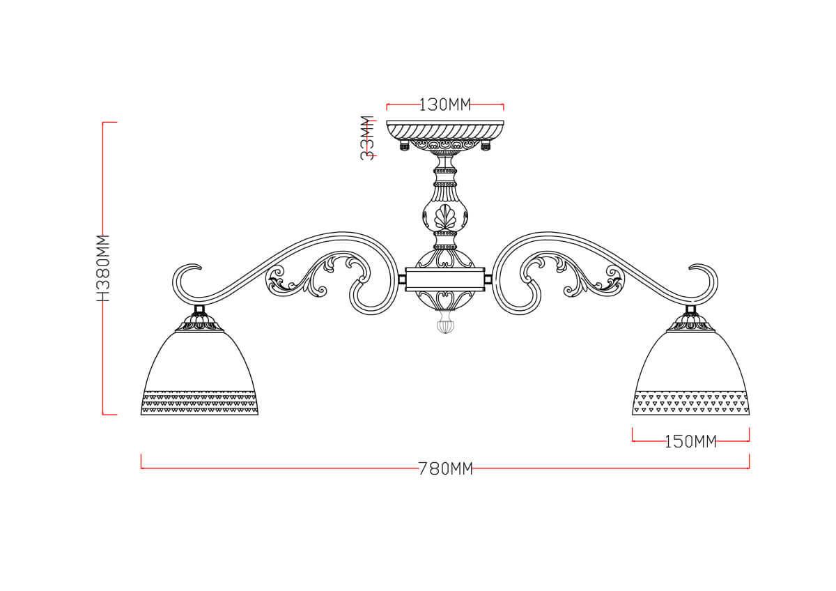 Потолочная люстра Rivoli Domenica 2028-305 Б0038443
