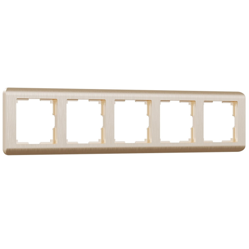 Рамка на 5 постов Werkel Stream шампань W0052111 4690389162527