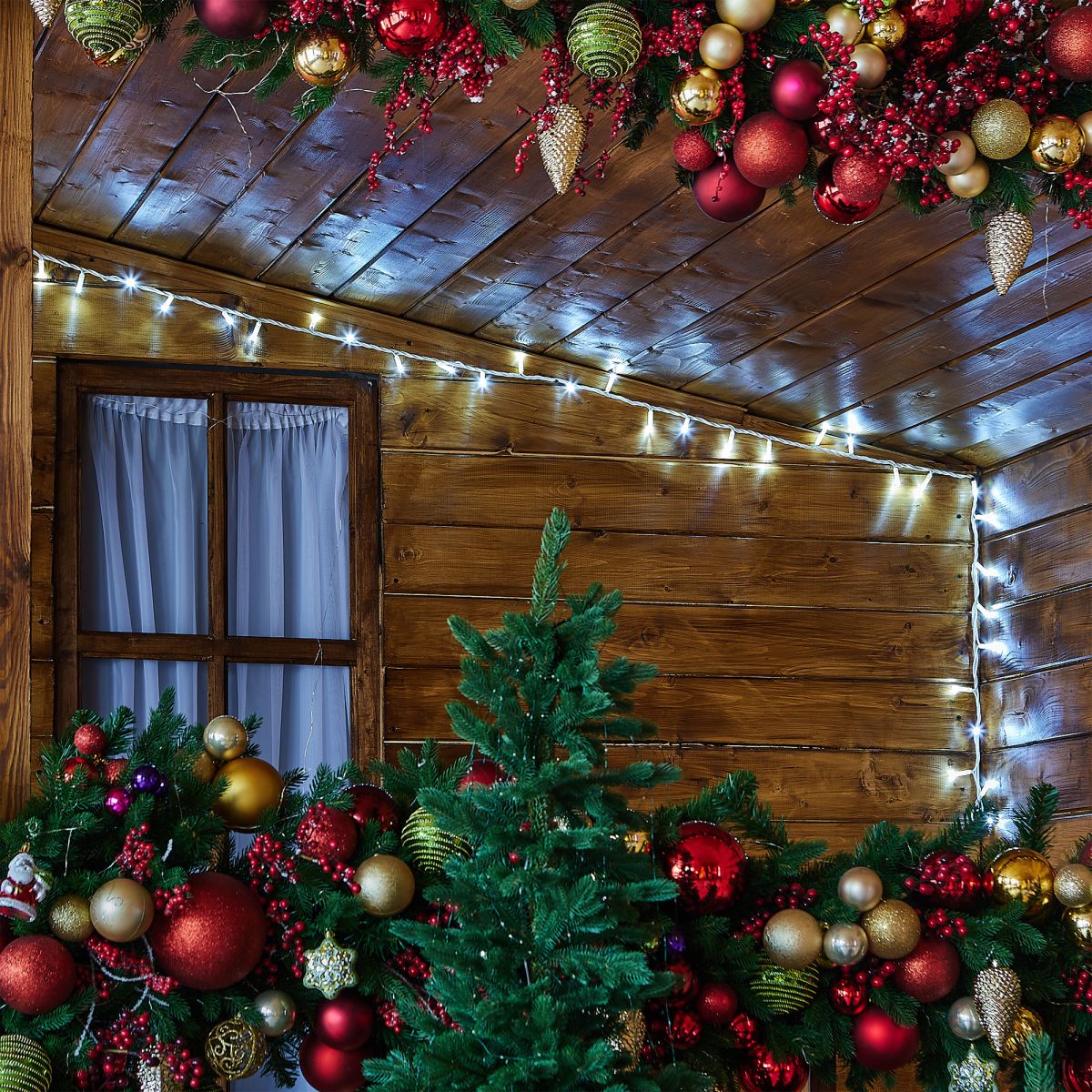 Гирлянда без вилки с эффектом мерцания соединяемая Uniel ULD-F90PRO S5M-050/TWK WH UL-00013247