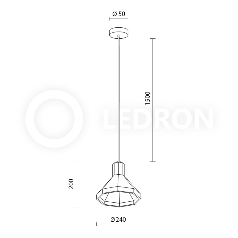 Подвесной светильник LeDron 2516C 00000013330