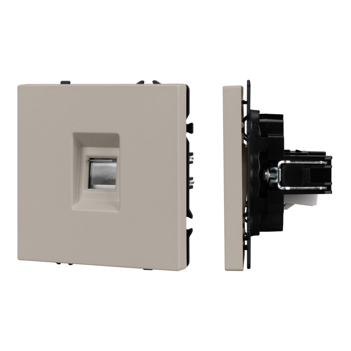 Розетка компьютерная софт-тач кашемир Arlight SCT-MPC1-SFPL-CA (RJ-45, CAT6) 059438(1)
