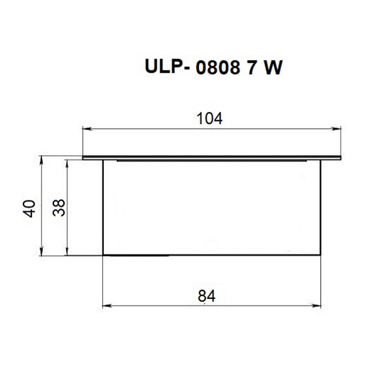 Встраиваемый светильник Uniel ULP-0808 7W/4000К IP40 GRILYATO OPAL WHITE UL-00012805