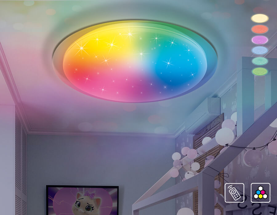 Потолочный светодиодный светильник Ambrella Light Orbital Dance FF480