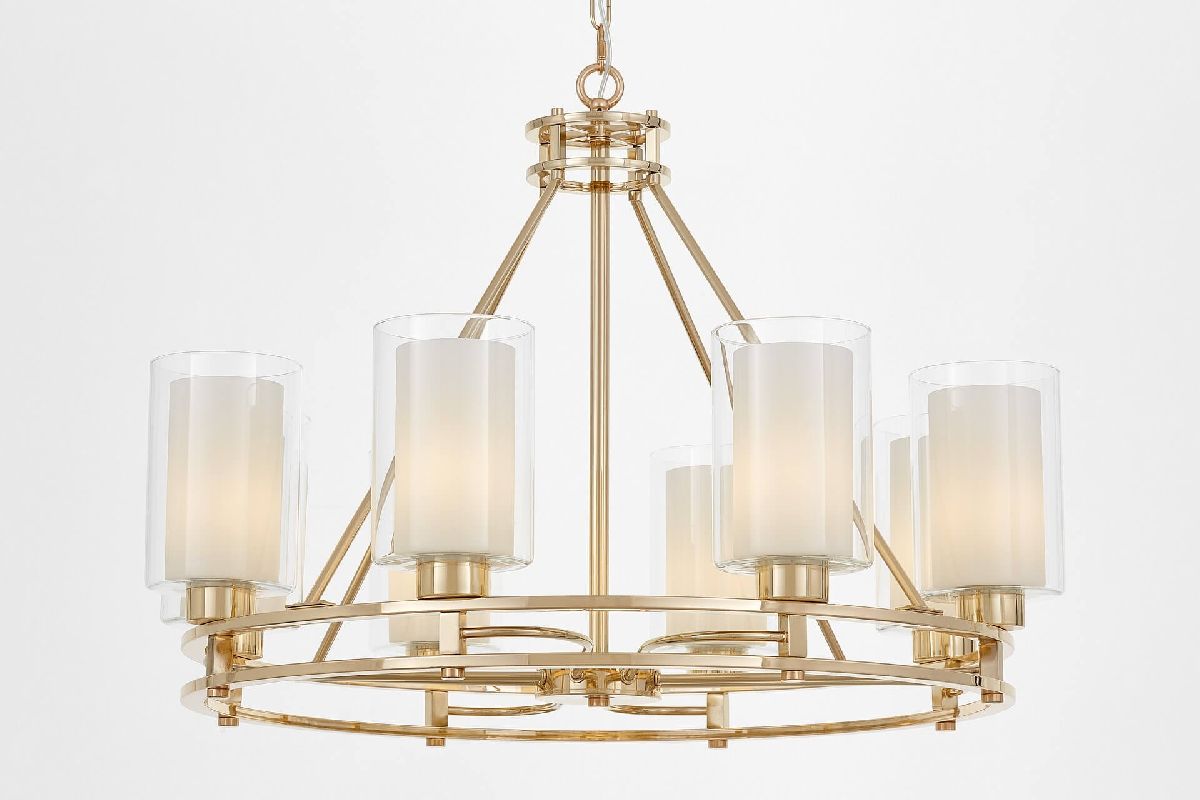 Подвесная люстра Lumina Deco Marietta LDP 8025-8 F.GD+WT
