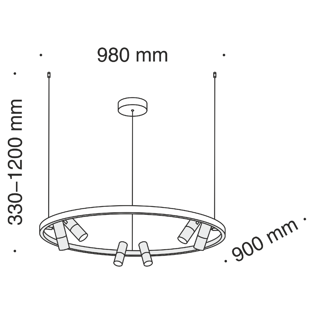 Подвесная светодиодная люстра Maytoni Satellite MOD102PL-L42B