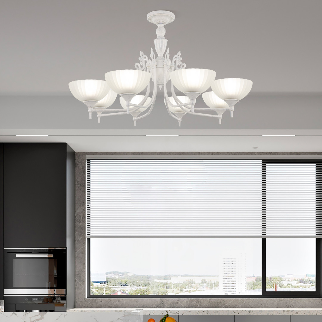 Потолочная люстра Arte Milano 340049/8 WT+SL