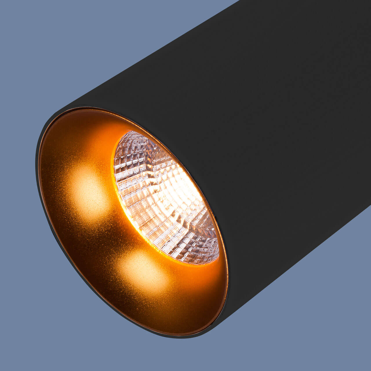 Подвесной светодиодный светильник Elektrostandard DLS021 9+4W 4200К черный матовый/золото 4690389144295