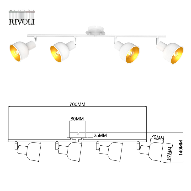 Спот Rivoli Esmeree 7056-704 Б0054747
