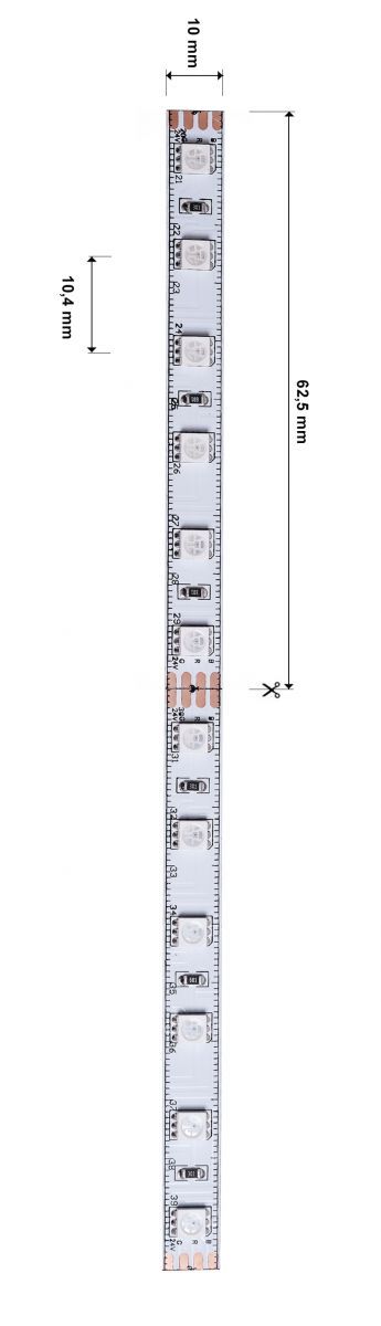 Светодиодная лента Deko-Light 24В 5050 65Вт RGB 5м IP20 840147