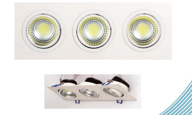 Встраиваемый светодиодный светильник Horoz 3X5W 6400К белый 016-021-0015 (HL6703L) HRZ00000252
