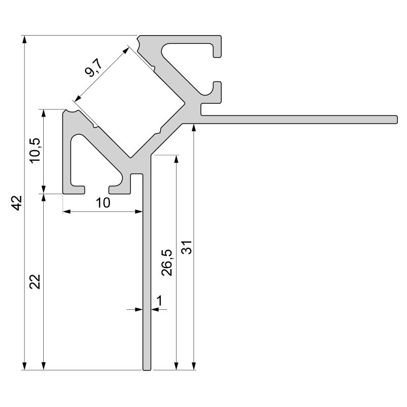 Профиль Deko-Light EV-02-08 975353